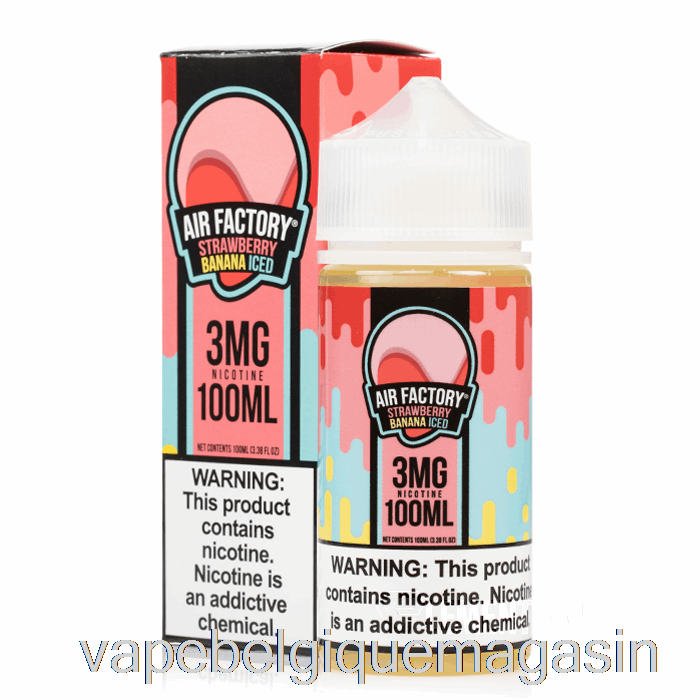 Vape Juice Glace Banane Fraise - Air Factory - 100ml 6mg